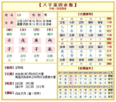 八字種|八字命盤排盤